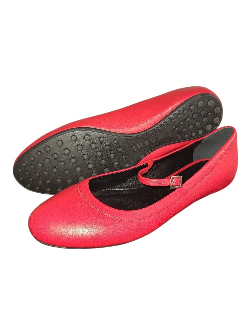 M. Gemi ‘The Margherita’ Mary Jane flats in Sunset Red, size 38